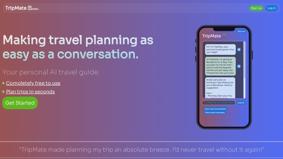 TripMate screenshot