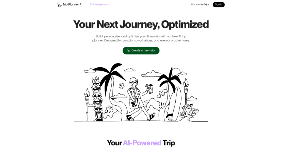 Trip Planner AI screenshot