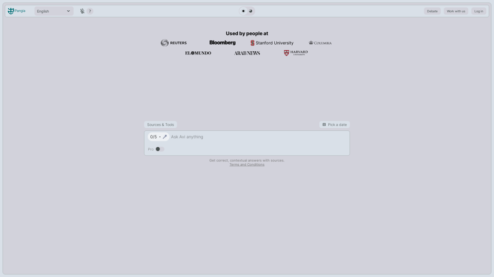Pangia screenshot
