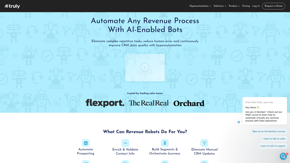 Truly | Automate Any Revenue Process With AI-Enabled Bots