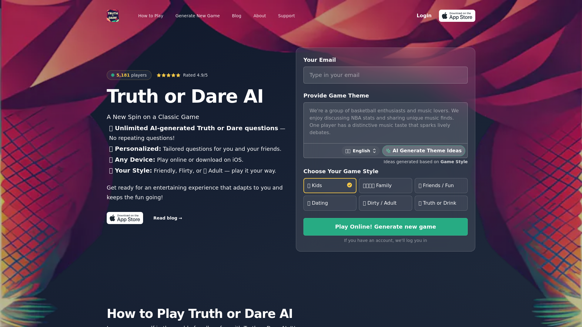 Truth or Dare AI screenshot