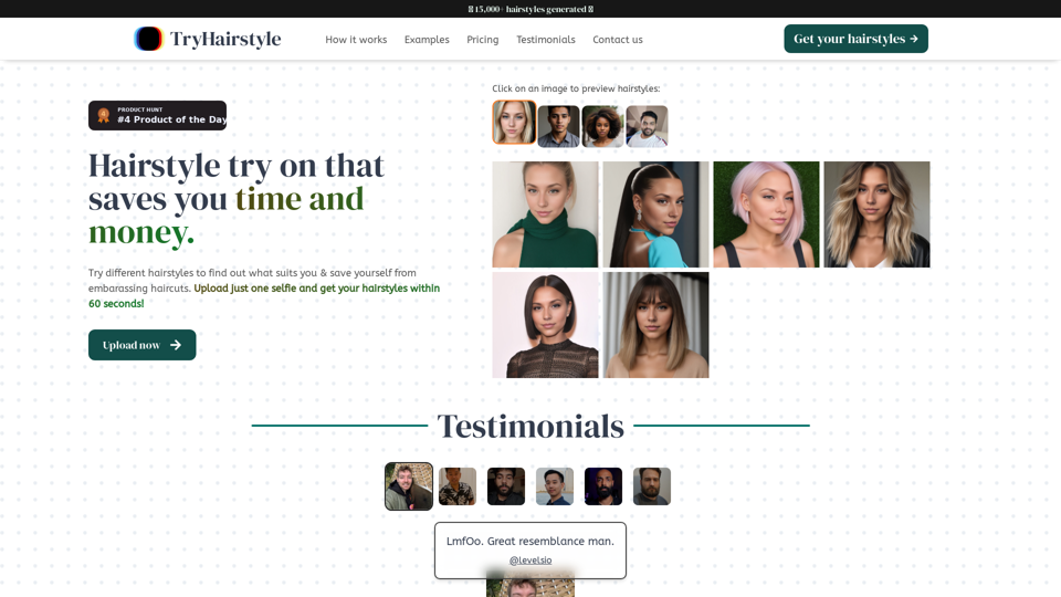 TryHairstyle screenshot