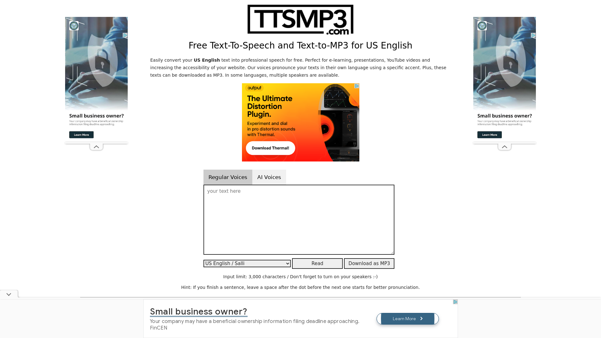 Free Text screenshot