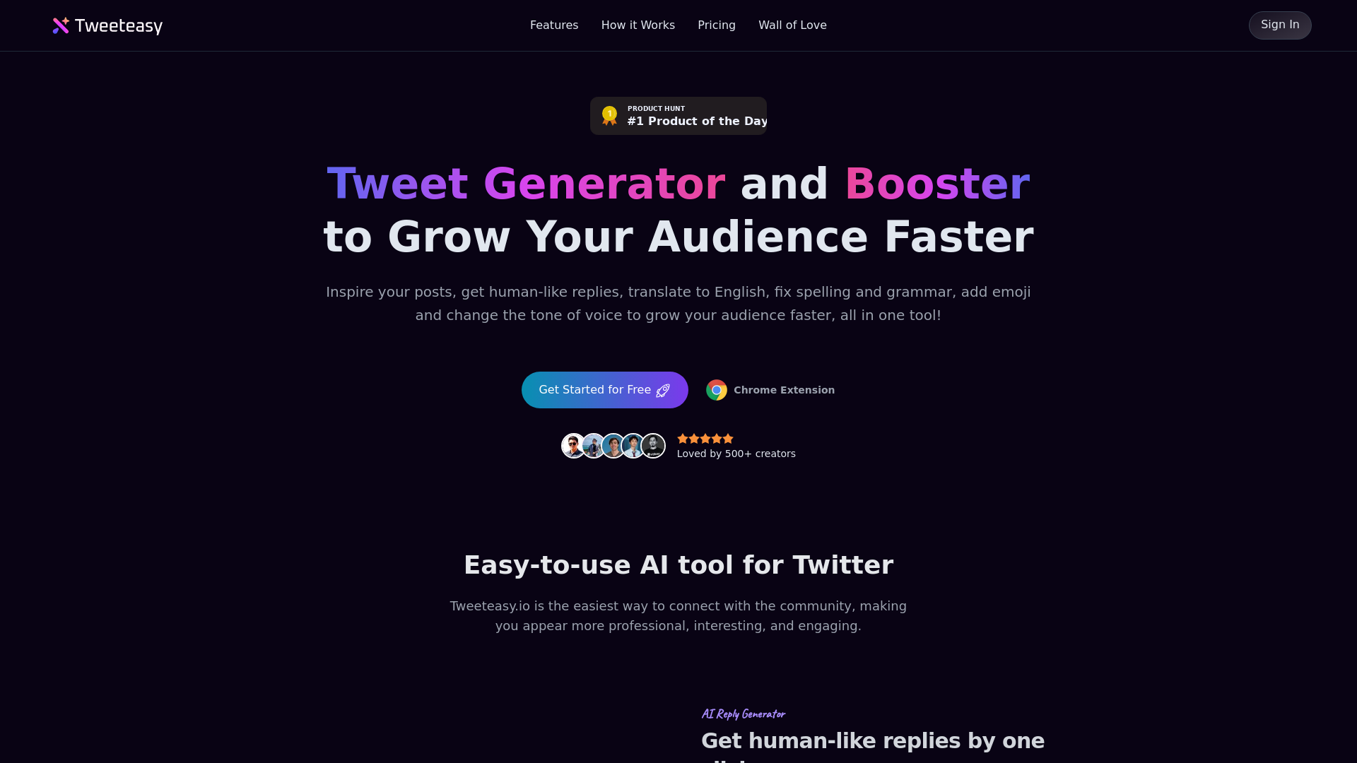 Tweeteasy screenshot