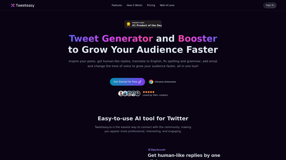 Tweeteasy - Tweet Generator and Booster