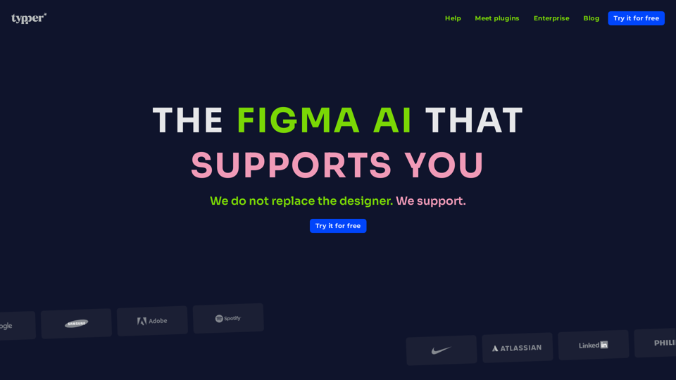 Typper - Accelerate your workflow with Figma AI