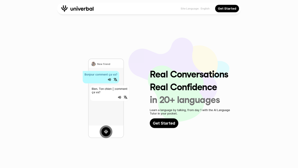 Univerbal | Learn a Language and Get Fluent with Your AI Language Tutor