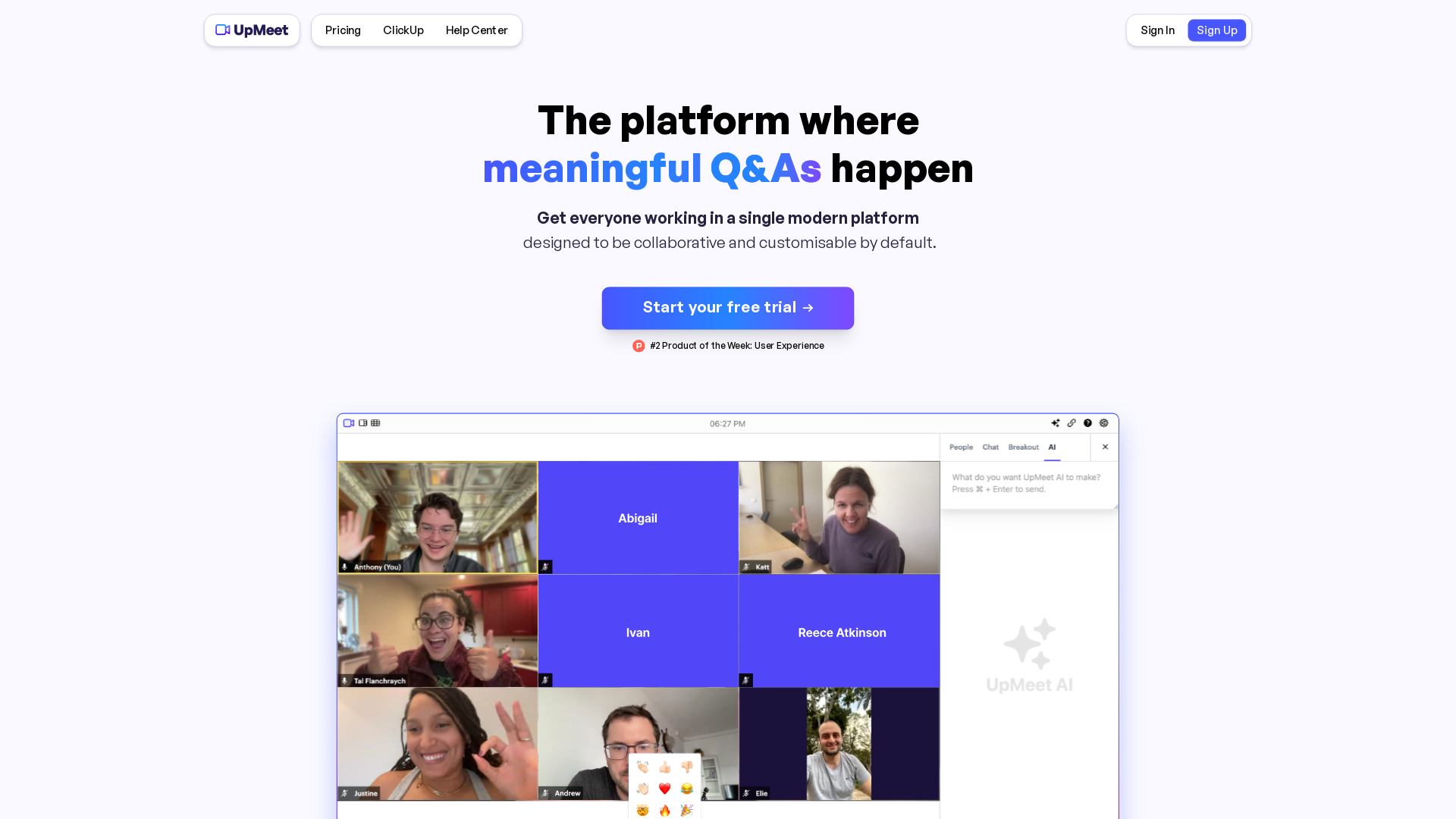 UpMeet: Where meaningful calls happen