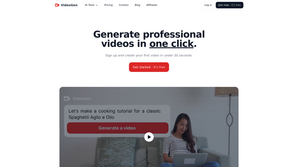 VideoGen screenshot