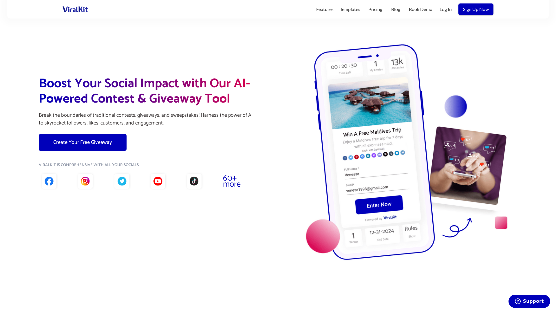 AI Powered Contests, Giveaways, & Sweepstakes Tool