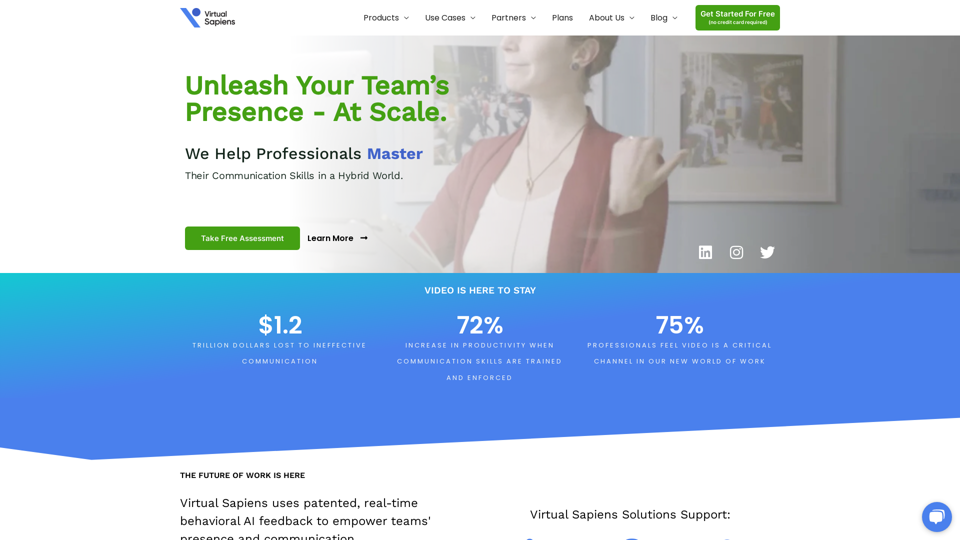 Virtual Sapiens | AI Communication Coach