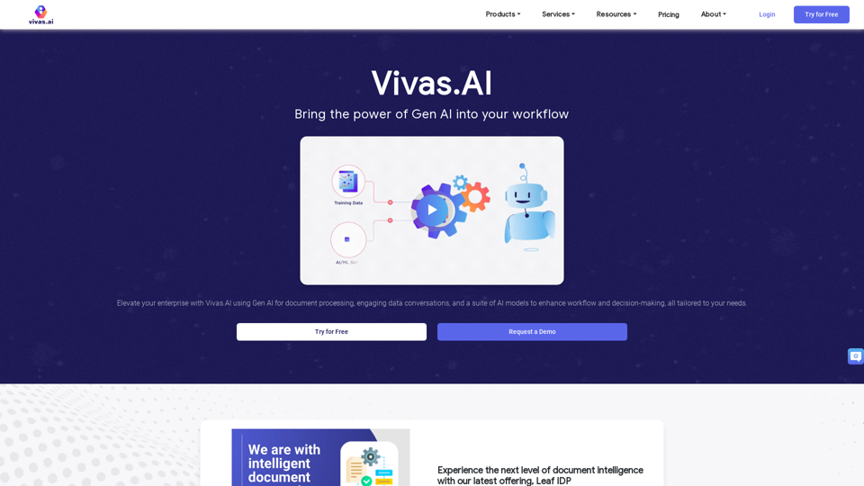 Vivas.AI - Bring the Power of Gen AI into your workflow