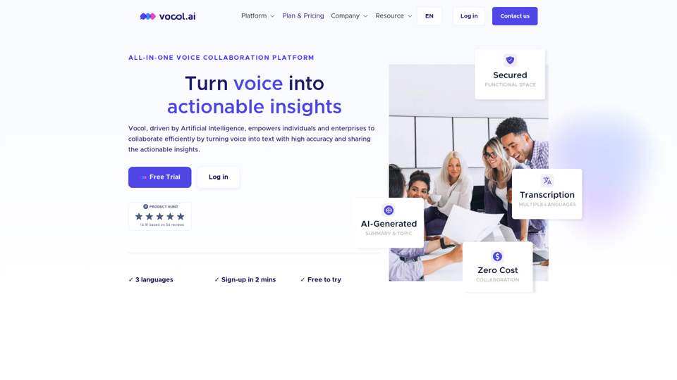 Vocol AI screenshot