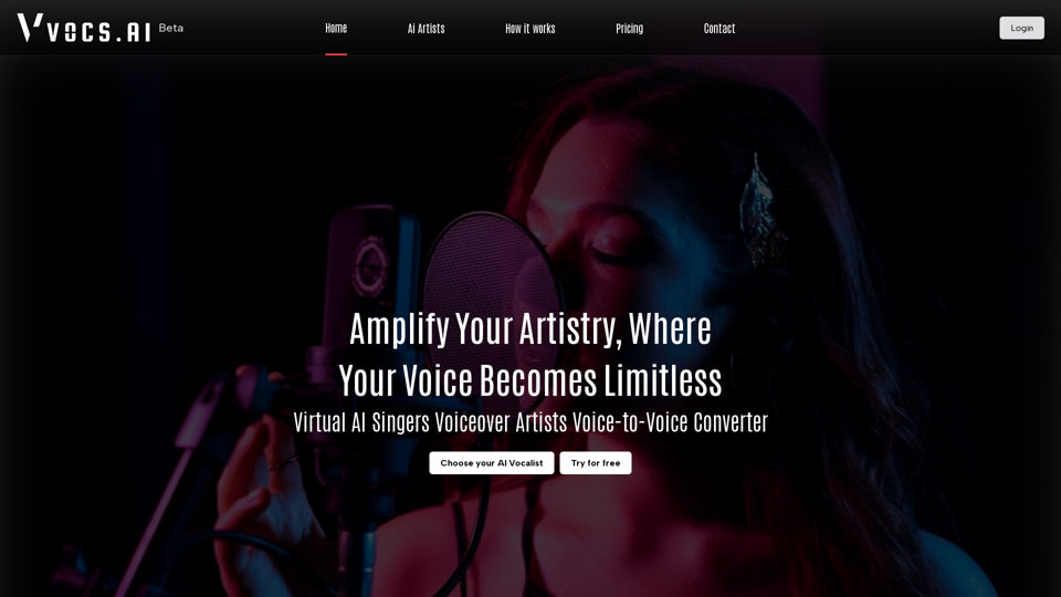 Vocs AI | AI Voice Generator with Original AI Singers and Rappers