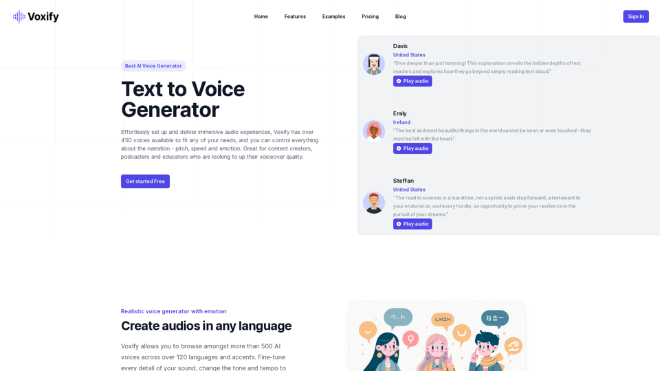 Best AI Voice Generator | Text to speech | Voxify