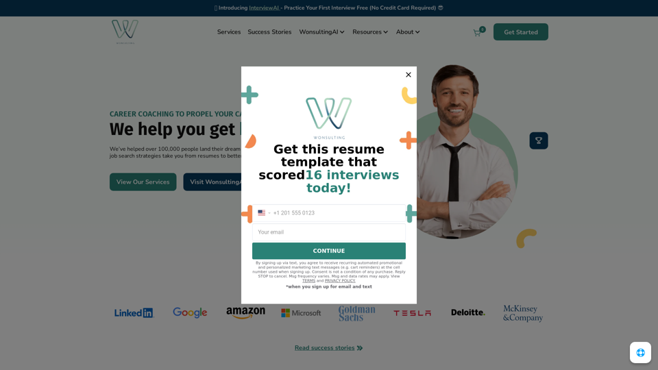 Wonsulting screenshot