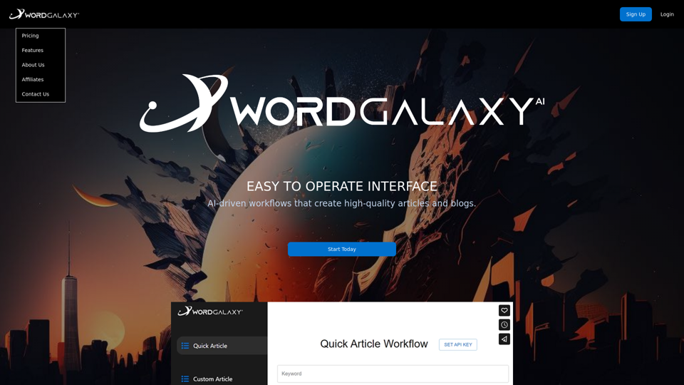 Wordgalaxy screenshot