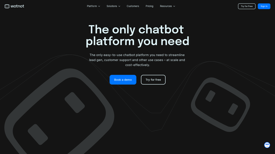 WotNot | The easy and no-code chatbot platform and partner