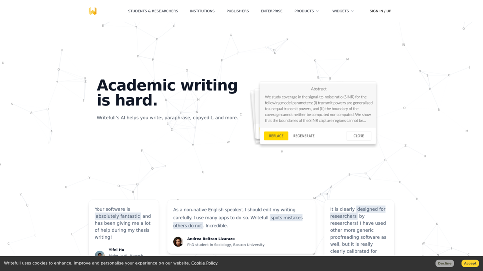 Writefull screenshot