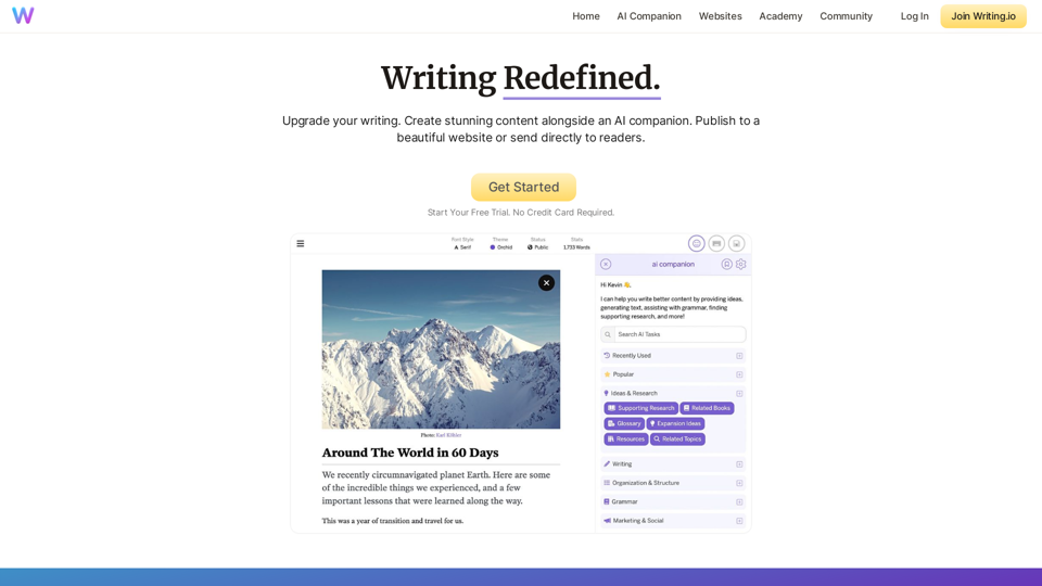 Writing.io - Write, Publish, Convert.