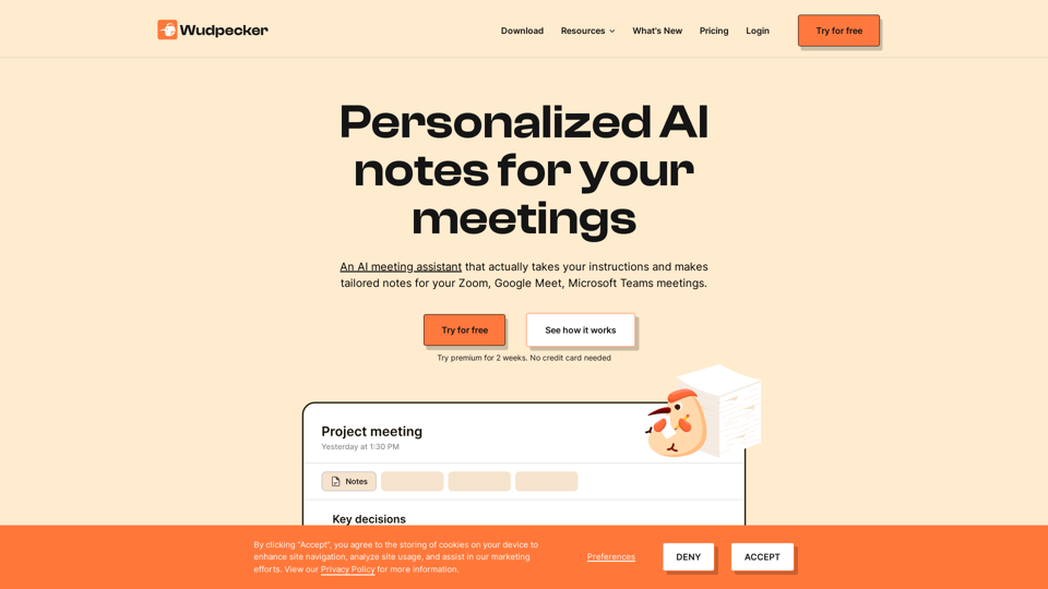 Wudpecker screenshot