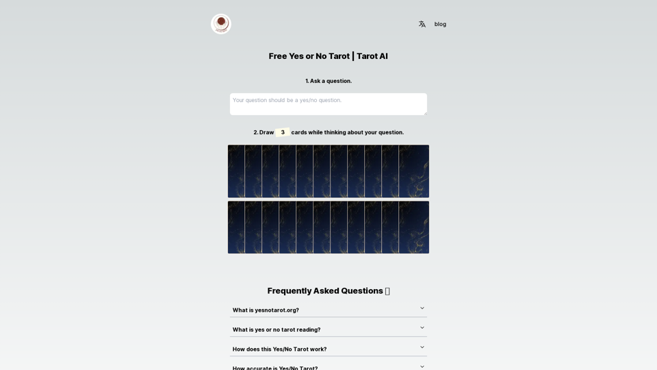 Free Yes or No Tarot | Tarot AI