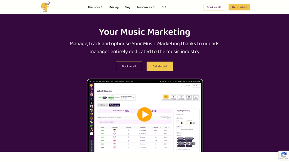 Your Music Marketing | The first ads manager for the music industry