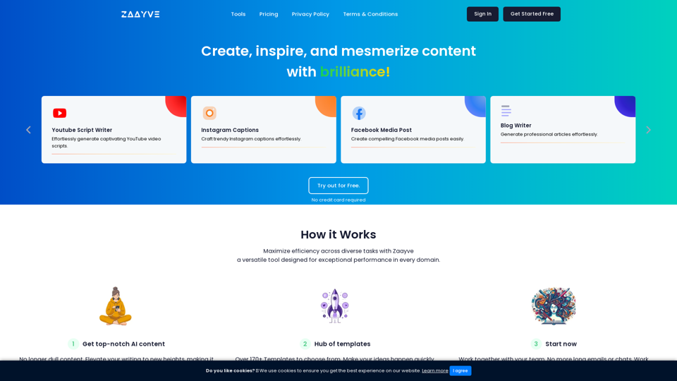 Zaayve screenshot