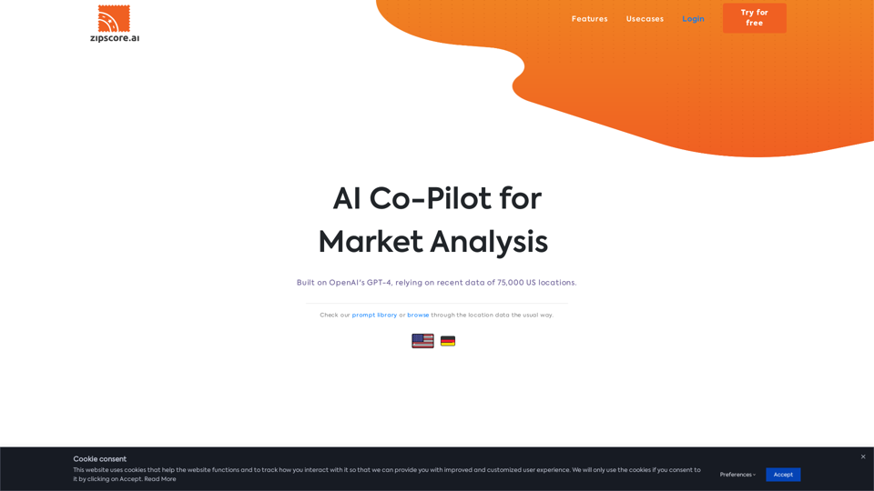 Zipscore.ai | Locate target market areas in less than 30 seconds