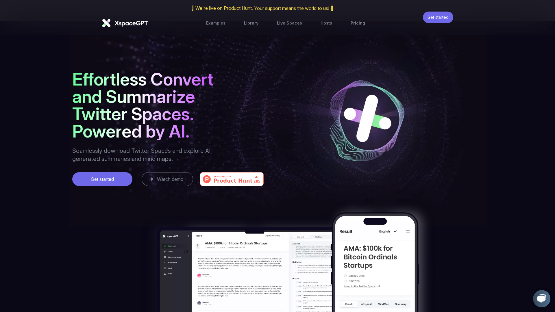 Convert & Summarize Twitter Spaces to Text