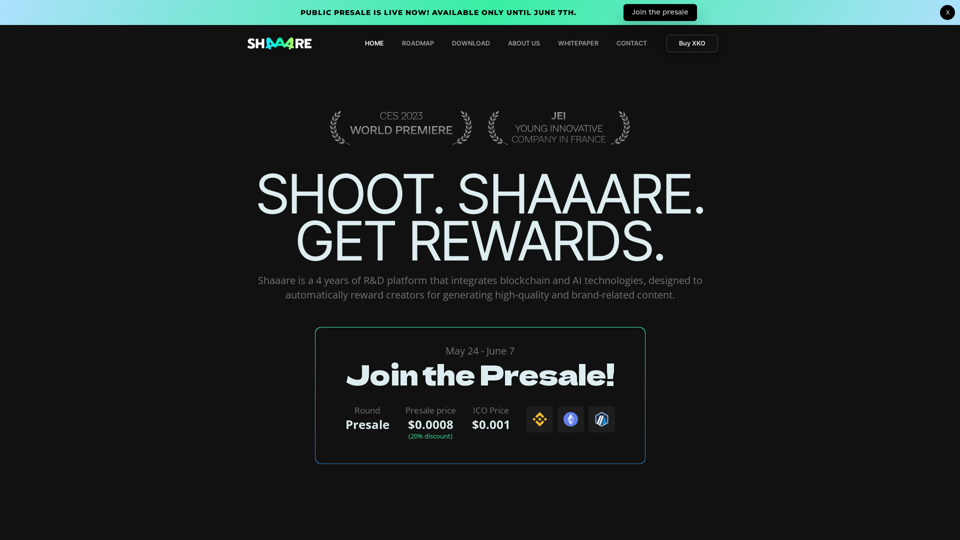 Shaaare - Shoot. Shaaare. Get Rewards.