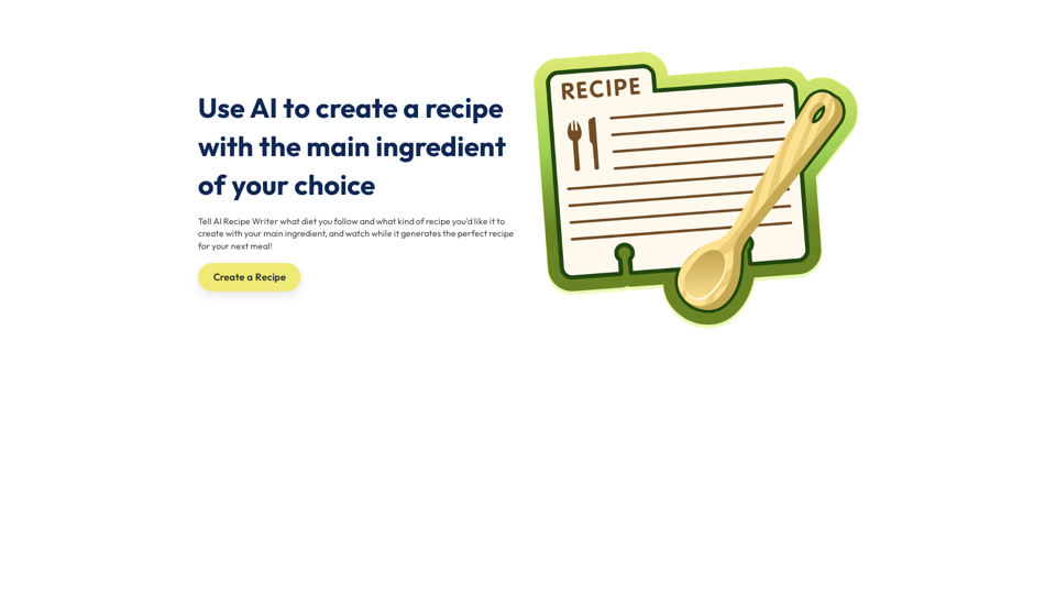 AI Recipe Writer