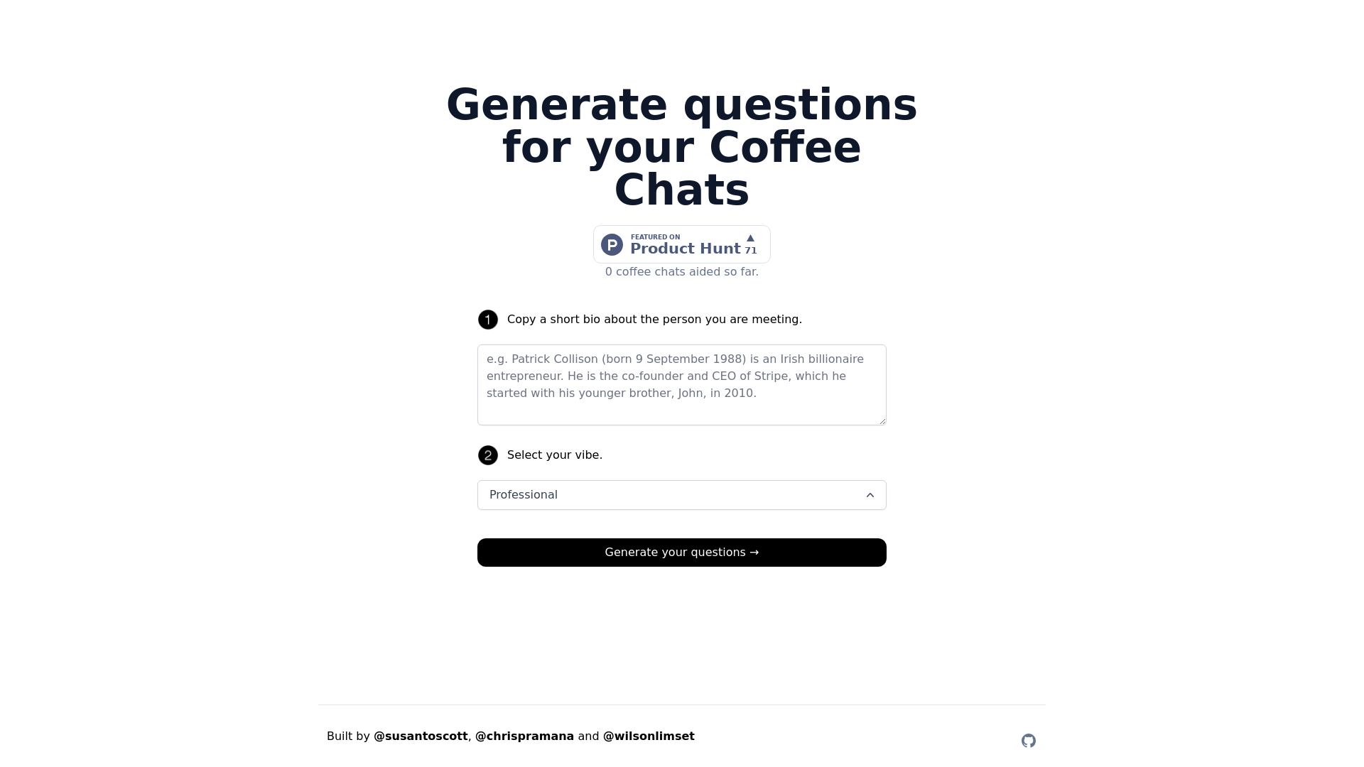 CoffeeChat AI screenshot