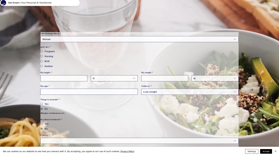 Eat Smart | AI Diet Plan Generator