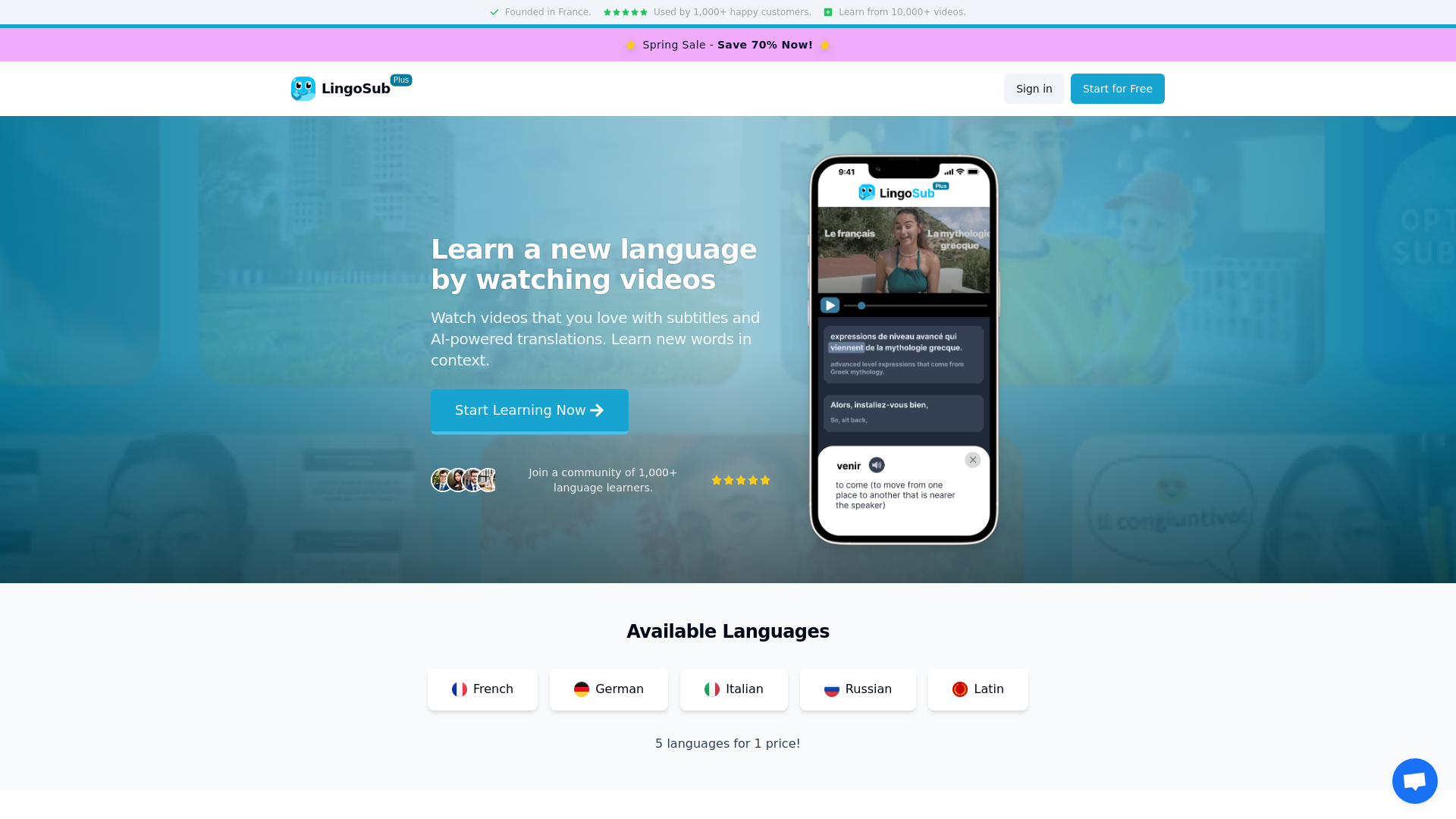 LingoSub screenshot