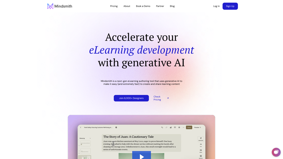 Mindsmith - eLearning development with Generative AI