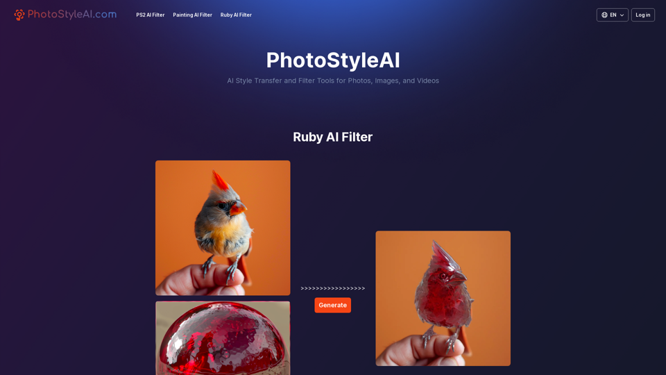 AI Style Transfer and Filter Tools for Photos, Images, and Videos