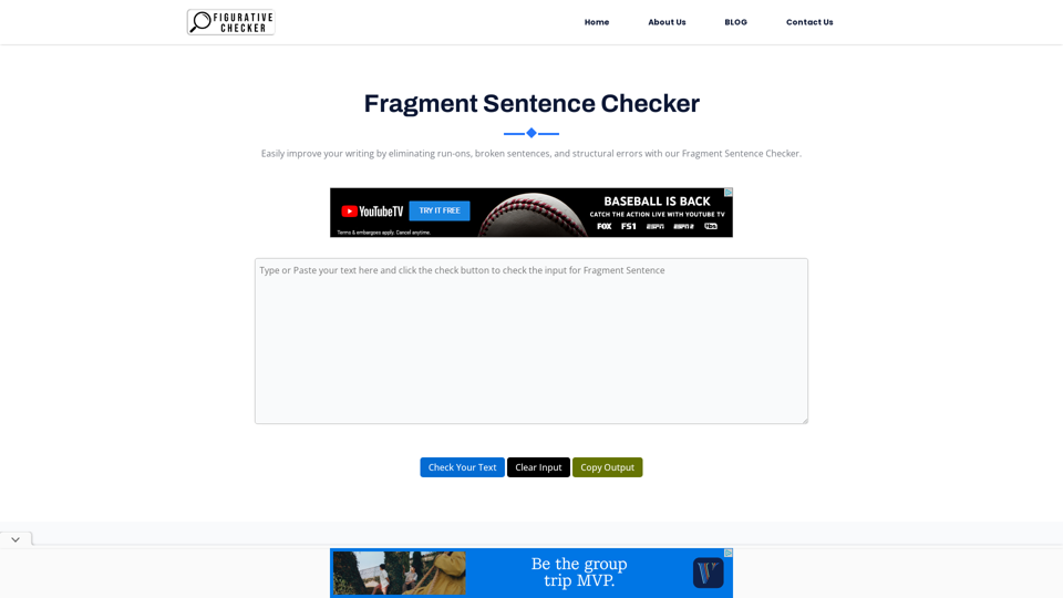 Fragment Sentence Checker Improve Writing with Ease