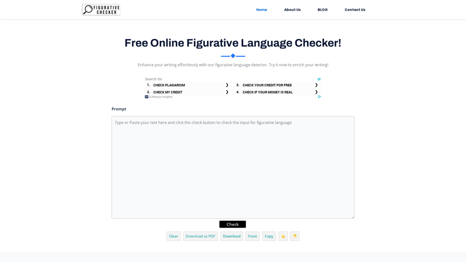 Enrich Your Writing - Figurative Language Checker