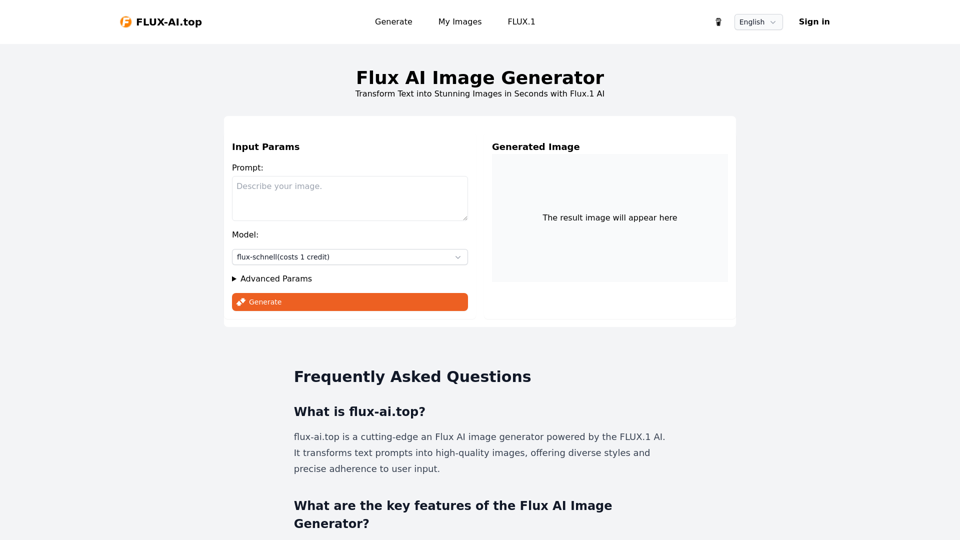 Online Flux AI Image Generator | Flux AI Image Generator