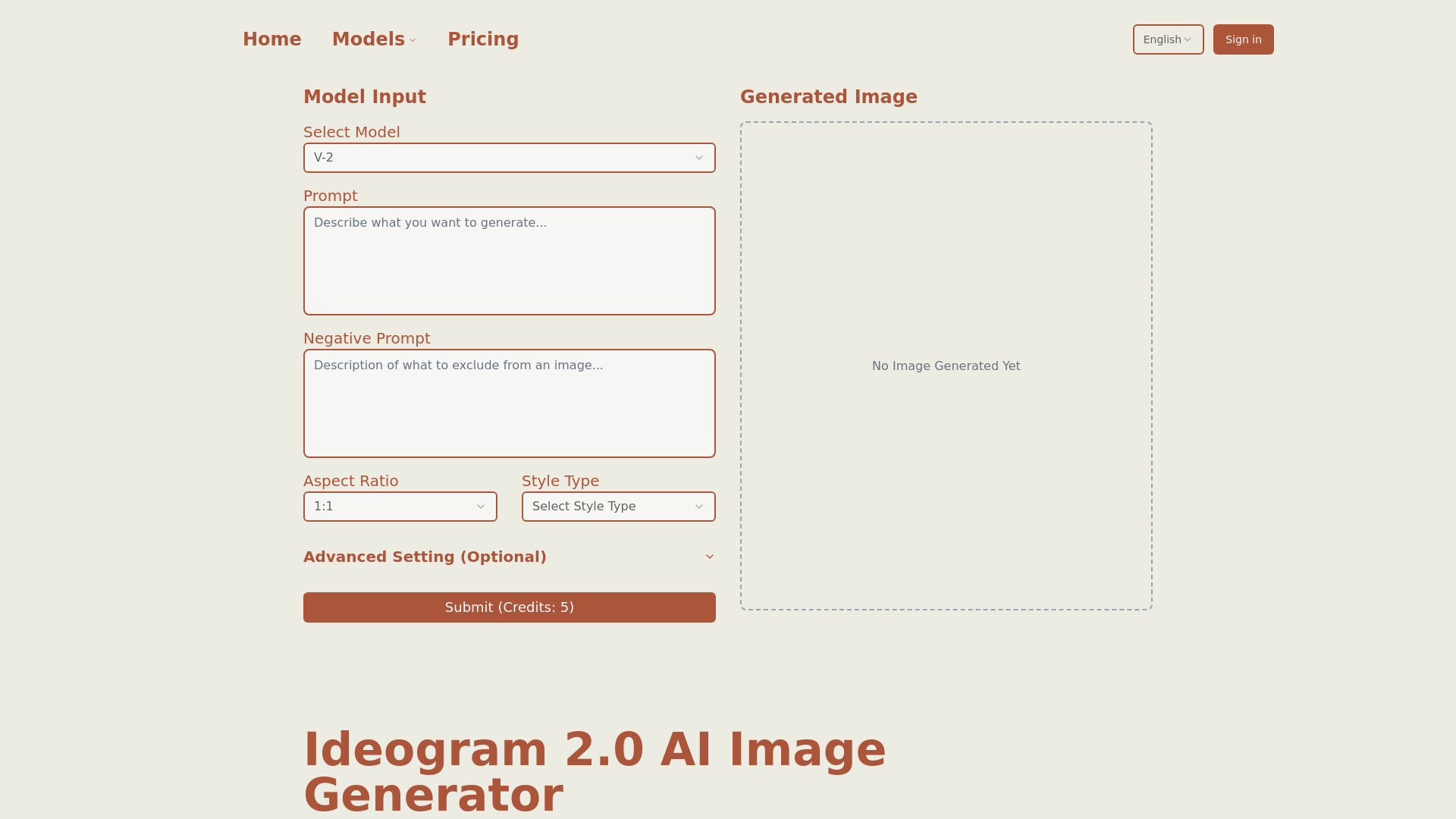 Ideogram 2.0: Advanced AI Image Generator Online