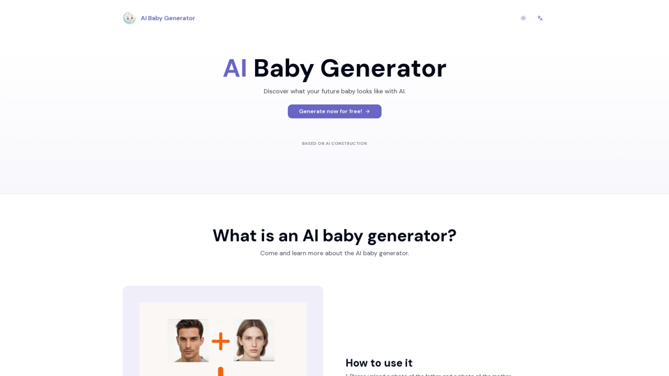 AI Baby Generator | Generate Your Future Baby Photos Using AI