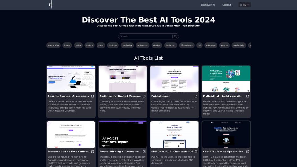 Get your best AI Tools | Gen AI Prism Tools Directory