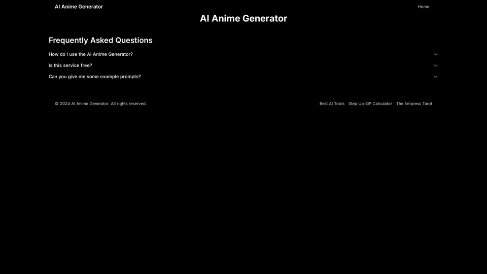 AI Anime Generator