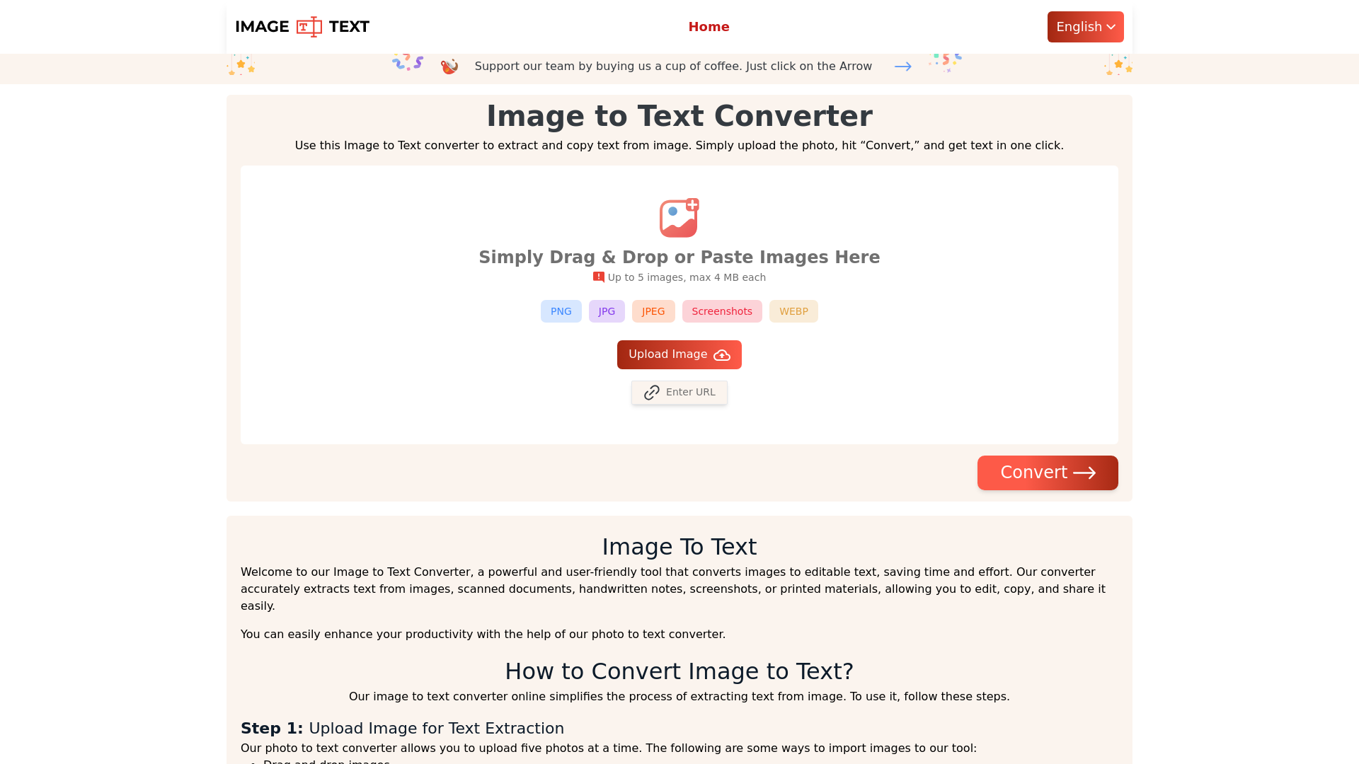 Image to Text Converter