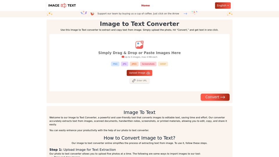 Image to Text Converter - Extract Text From Image