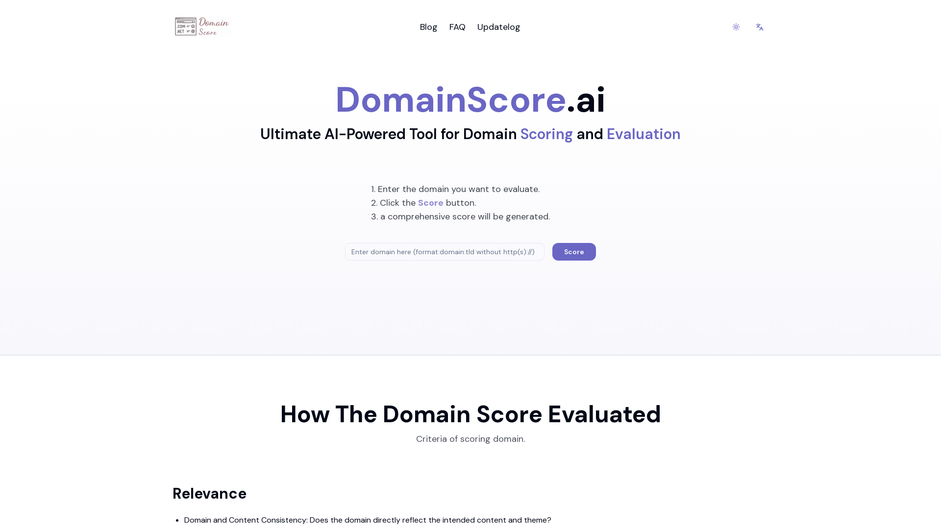 DomainScore