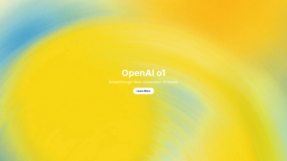 OpenAI o1 - Breakthrough Next-Generation AI Model