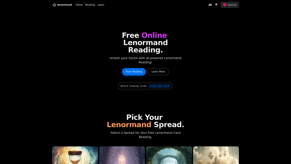 Free Lenormand Reading Online | Card Meanings & Combinations