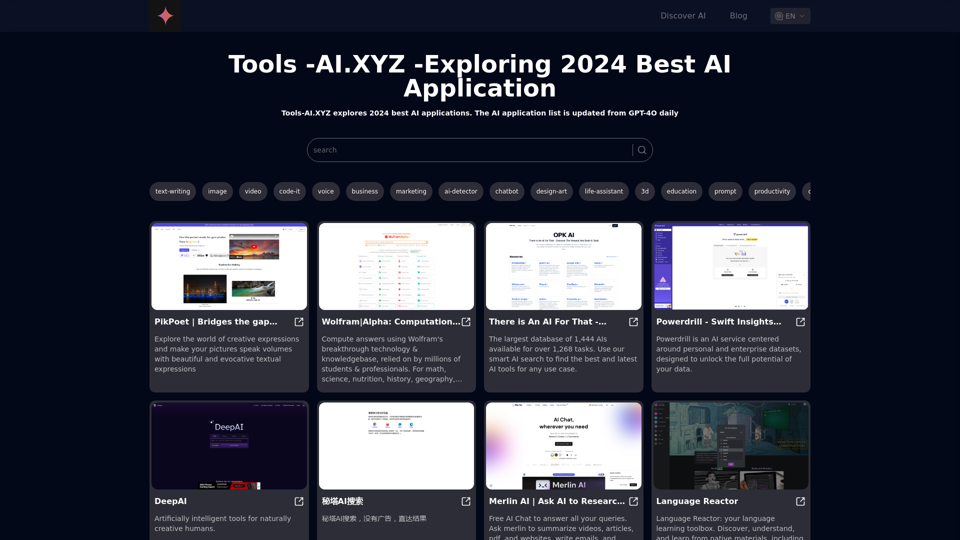 Get your best AI application | Tools-AI.XYZ